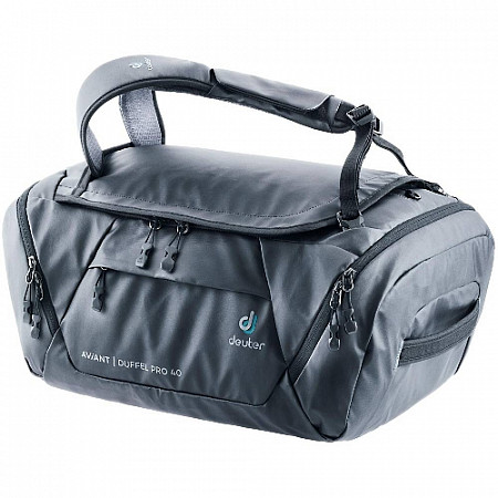 На картинке изображен Сумка дорожная Deuter Aviant Duffel Pro 40 3521020-7000 black Сумка дорожная Deuter Aviant Duffel Pro 40 3521020-7000 black