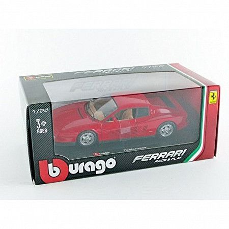 Коллекционная машина Bburago 1:24 Ferrari Testarossa (18-26014) red