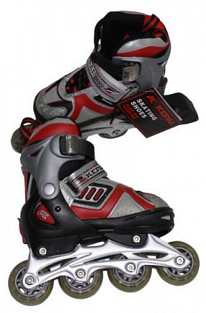 На картинке изображен Роликовые коньки Kepai SS-CHIN-STAR-6 red/white Роликовые коньки Kepai SS-CHIN-STAR-6 red/white