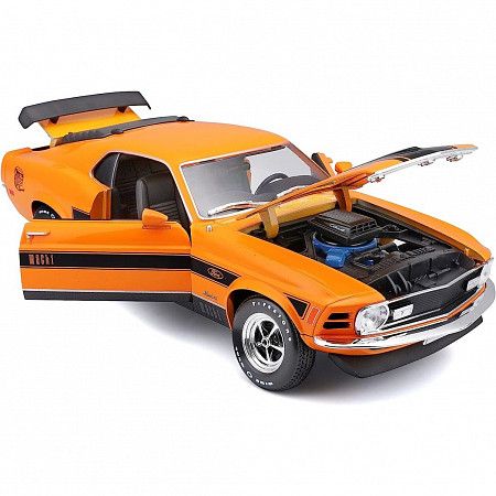 Машинка Maisto 1:18 1970 Ford Mustang Mach 1 (31453) orange