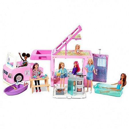 Игровой набор Barbie 3-in-1 Фургон для путешествия GHL93