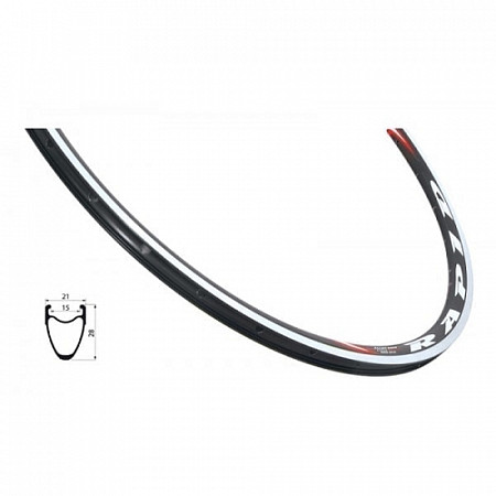 На картинке изображен Обод Remerx Rapid 28" 622x15 32 отверстия 70227 black Обод Remerx Rapid 28" 622x15 32 отверстия 70227 black