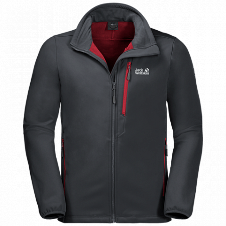 На картинке изображен Куртка мужская Jack Wolfskin Whirlwind Men phantom Куртка мужская Jack Wolfskin Whirlwind Men phantom