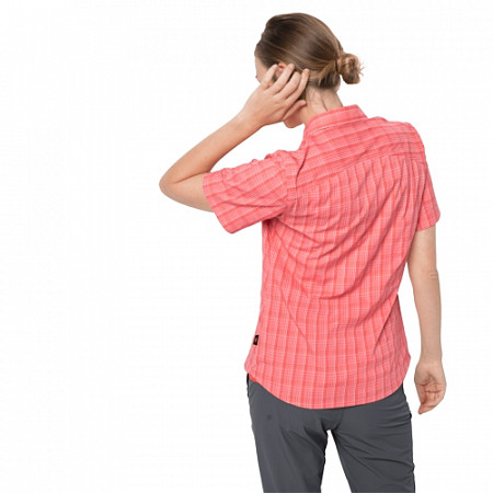 Рубашка женская Jack Wolfskin Centaura Shirt W desert rose checks