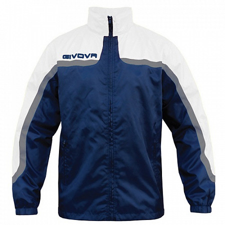 На картинке изображен Ветровка Givova Rain Asia RJ006 blue/white Ветровка Givova Rain Asia RJ006 blue/white