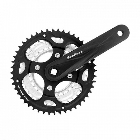 Шатун под квадрат Sunrace FCM300 под ось 129мм 170мм звёзды 48/38/28  ZTB18272