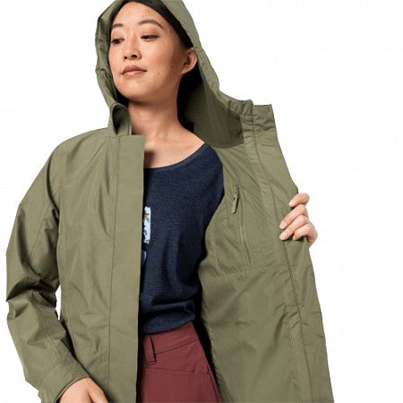 Пальто женское Jack Wolfskin Monterey Coat Women khaki