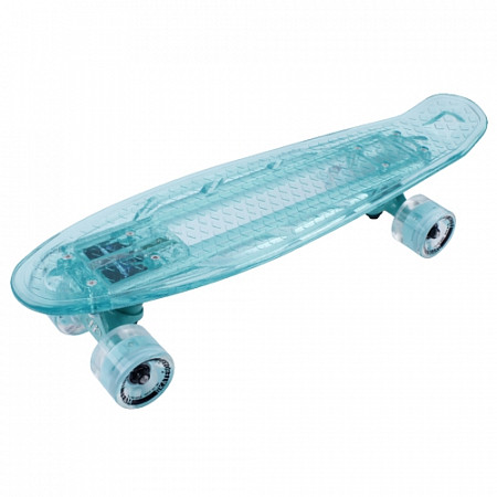 Penny board (пенни борд) Tech Team Transparent 22" Light 2021 sea blue