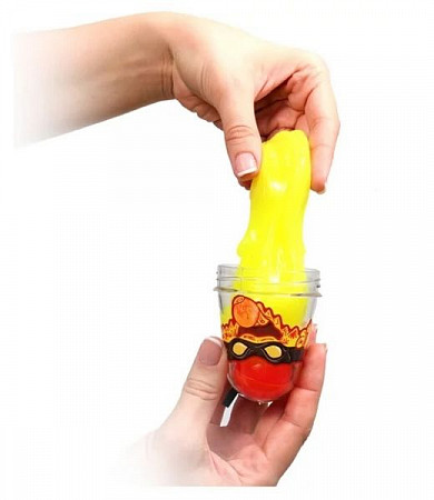 Игрушка пластичная Желейная Slime Ninja 2 в 1 смешивай цвета Yellow/Red S130-2