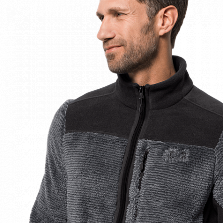 Джемпер мужский Jack Wolfskin Stone Pine Jacket M slate grey stripes