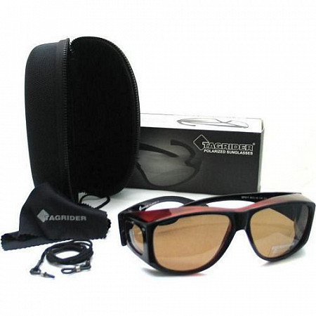 На картинке изображен Очки поляризационные в чехле Tagrider QP017 Amber Очки поляризационные в чехле Tagrider QP017 Amber