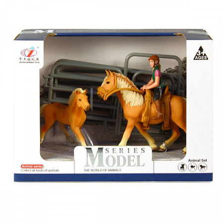 Игровой набор Maya Toys Наездник и лошади Q9899-Y3