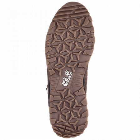 На картинке изображен Ботинки мужские Jack Wolfskin Cascade Hike Lt Texapore Mid M dark wood / phantom Ботинки мужские Jack Wolfskin Cascade Hike Lt Texapore Mid M dark wood / phantom