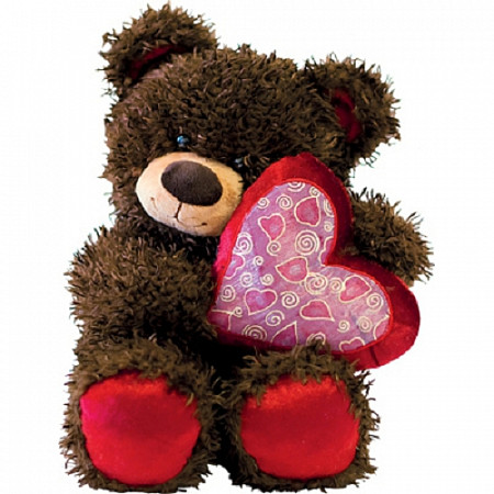Мягкая игрушка Fancy Медвежонок Чиба с сердцем МЧС01