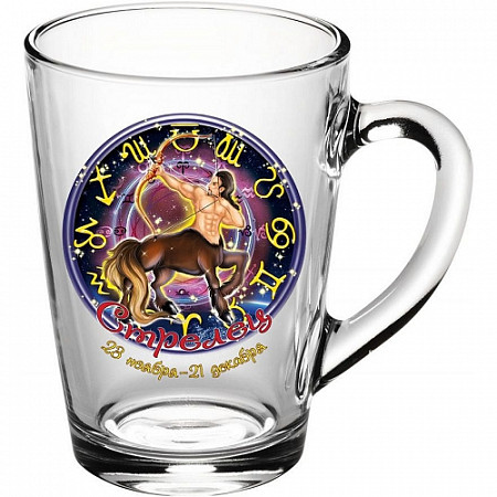 На картинке изображен Кружка Декостек Знаки зодиака Стрелец 250 мл 1649-Д Кружка Декостек Знаки зодиака Стрелец 250 мл 1649-Д