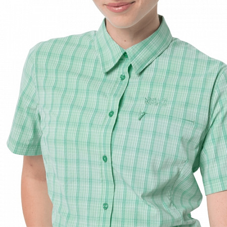 Рубашка женская Jack Wolfskin Centaura Shirt W pacific green checks