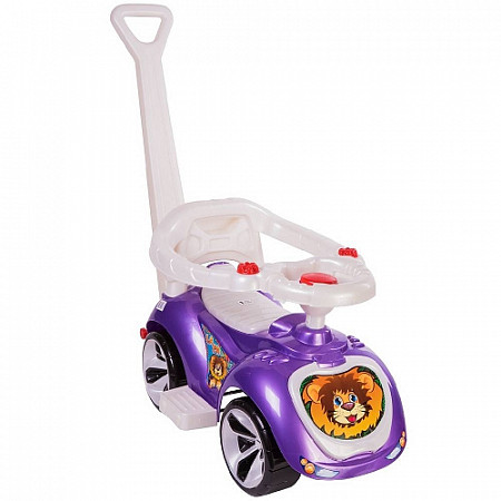 На картинке изображен Машинка-каталка RT Мишка (LAPA) ОР809 purple Машинка-каталка RT Мишка (LAPA) ОР809 purple