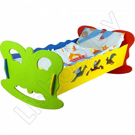 Кроватка для кукол Stantom (006303) light blue №1