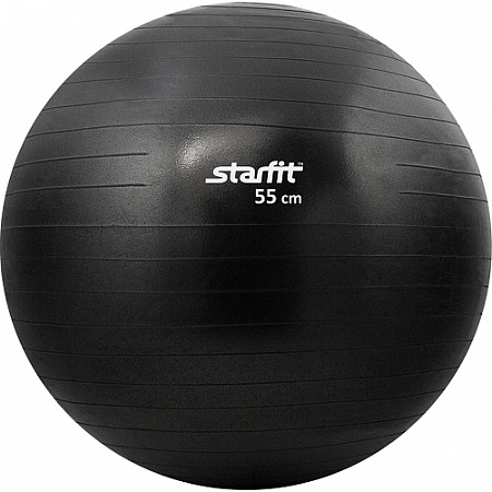 Мяч гимнастический, для фитнеса (фитбол) Starfit GB-101 55 см black, антивзрыв