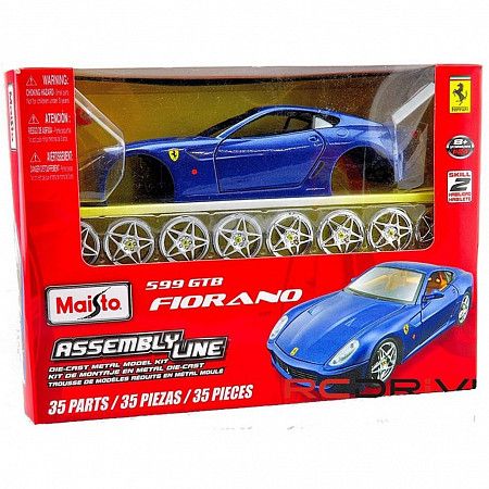 Сборная модель автомобиля Maisto 1:24 Ferrari 599 GTB (39274) blue