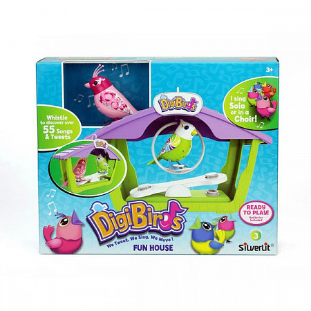 На картинке изображен Игровой набор DigiFriends Птичка с домиком 88400 pink Игровой набор DigiFriends Птичка с домиком 88400 pink