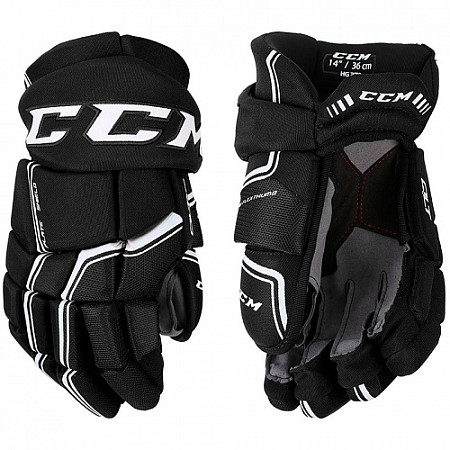 Перчатки хоккейные CCM Quicklite 270 Sr Black/White
