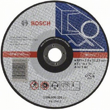 Круг отрезной Bosch 18x0,3x2,22 см 2608600321