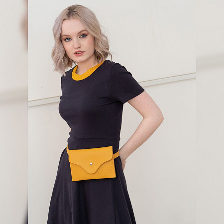 Поясная сумка женская Ors Oro OMS-0151 yellow