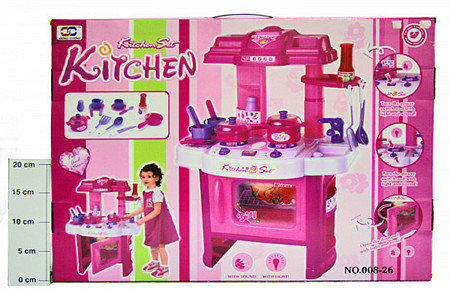 Игровой набор Кухонная плита, мебель, посуда 383-017