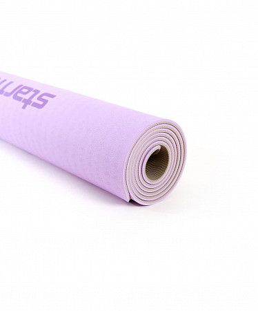 Коврик для йоги и фитнеса Starfit Core FM-201 TPE purple pastel/gray (173х61х0,6)