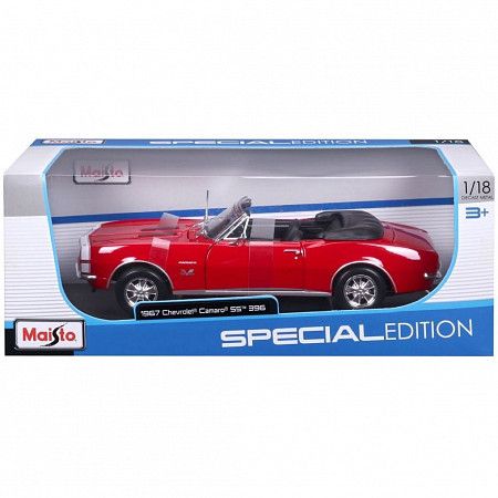 Машинка Maisto 1:18 1967 Chevrolet Camaro SS 396 (31684) red
