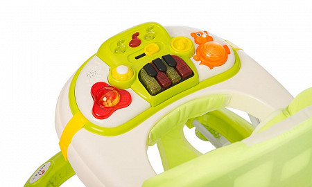 На картинке изображен Ходунки BabyHit Start Kart green Ходунки BabyHit Start Kart green