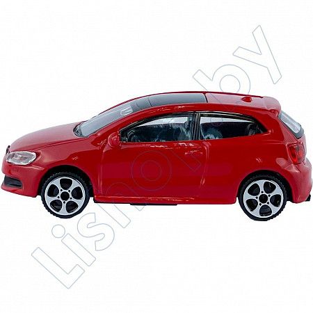 Машинка Bburago 1:43 Volkswagen Polo GTI Mark 5 (18-30000/18-30233) red