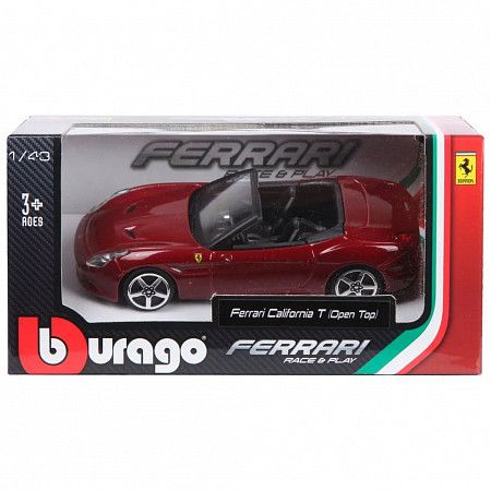 Машинка Bburago 1:43 Ferrari California T (18-36000/18-36022) red