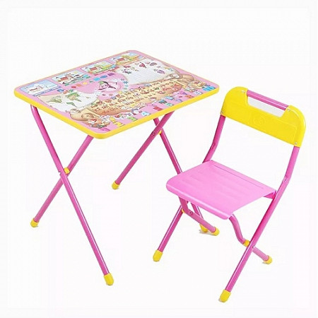 Набор детской складной мебели Demi № 3 Весёлые гномы ССД.13-0 розовый