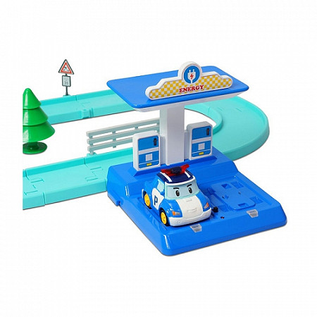 Набор Robocar Poli маленький трек с Умной машинкой Поли 83270