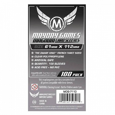 Протекторы для карт Mayday Games Стандарт 61x112 мм