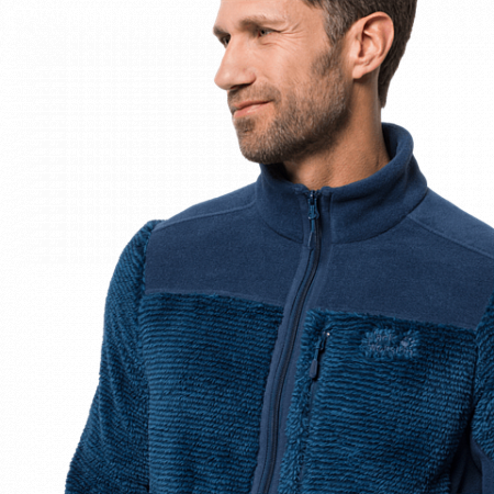 Джемпер мужский Jack Wolfskin Stone Pine Jacket M dark indigo stripes