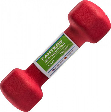 Гантель неопреновая Starfit DB-201 1,5 кг red