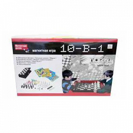 Настольная магнитная игра 10 в 1 Ф40055