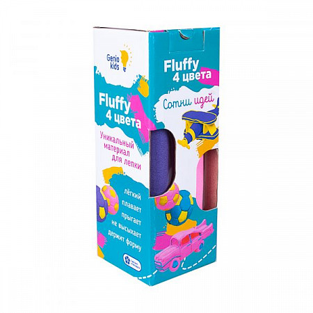 Воздушный пластилин Genio Kids Fluffy 4 цвета TA1501