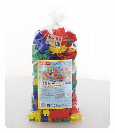 На картинке изображен Конструктор Полесье Строитель 181 элемент в пакете 36124 Конструктор Полесье Строитель 181 элемент в пакете 36124