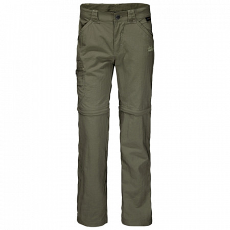 Брюки детские Jack Wolfskin Safari Zip Off Pants K woodland green