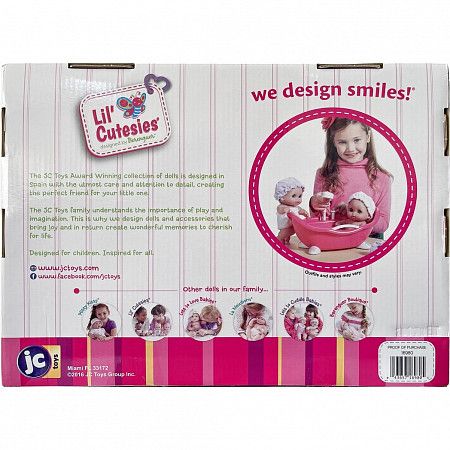 Пупс JC Toys Lil'Cutesies Веселое купание 21 см. (16980) pink