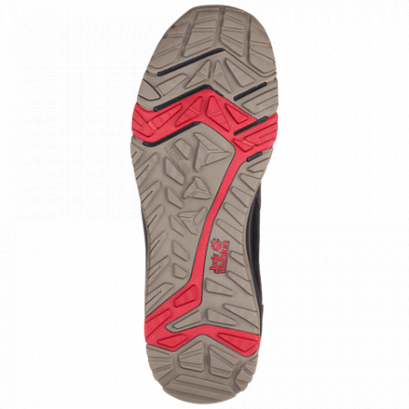 Полуботинки мужские Jack Wolfskin Activate Xt Texapore Low M black / red