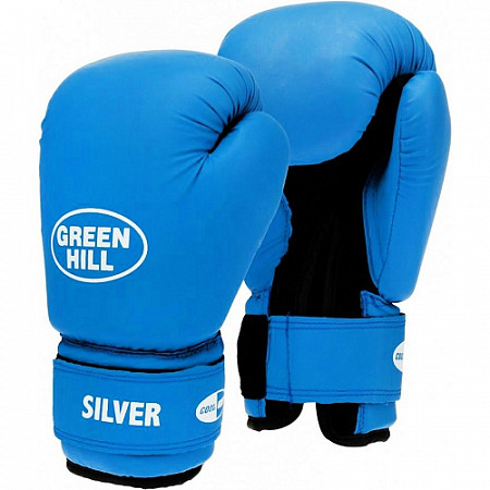 Перчатки боксерские Green Hill Silver BGS-2039 blue