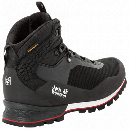 Ботинки мужские Jack Wolfskin Wilderness Lite Texapore Mid M black / red