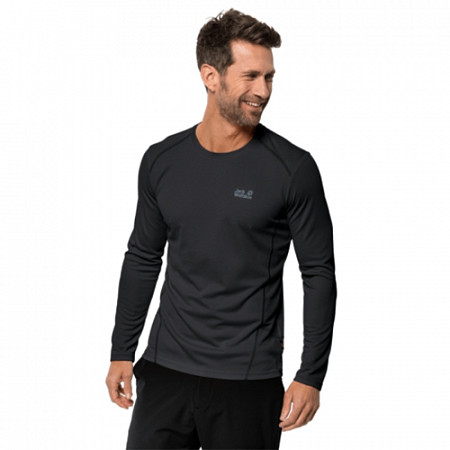 Пуловер мужский Jack Wolfskin Sky Range Longsleeve M black