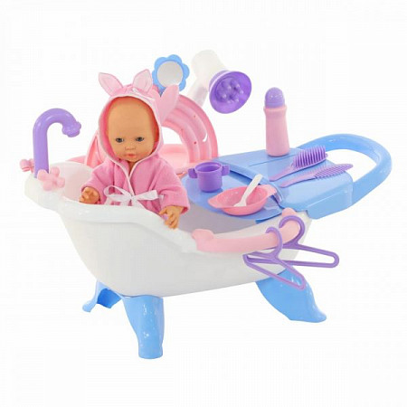 Набор для купания кукол Полесье с аксессуарами и пупсом 47243
