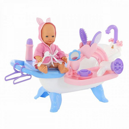 Набор для купания кукол Полесье с аксессуарами и пупсом 47243